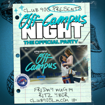 Off Campus Night Heated Rivalry hockey Amazon Prime party special event tour Club 90s nightclub tickets Tampa Ybor City Official