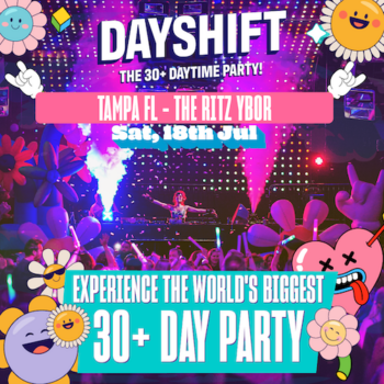 Dayshift Day Shift 30 nightclub daytime throwback dance party special event tour show tickets Tampa Ybor City