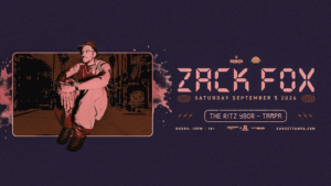 Zack Fox edm dj tour concert party show special event nightclub tickets Tampa Ybor City Gas Worx