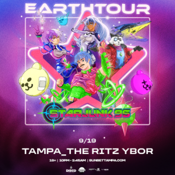 Starjunk95 Starjunk 95 Earthtour Earth Tour concert special event party show nightclub VIP dj edm tickets Tampa Ybor City Gas Worx