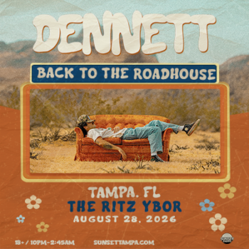DENNETT Back to the Roadhouse Tour concert special event party show nightclub VIP edm dj tickets Tampa Ybor City Gas Worx