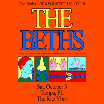 The Beths By Request Tour concert show special event tickets band Tampa Ybor City Gas Worx